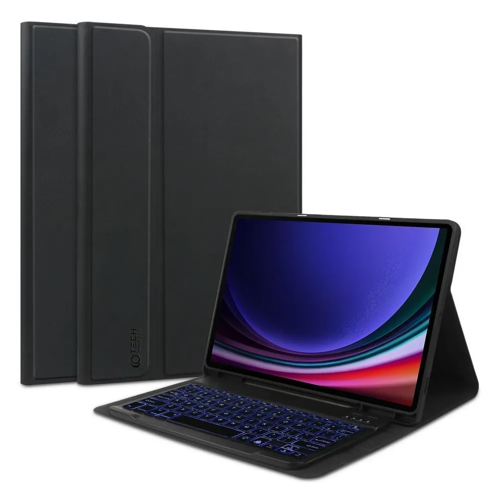 Tech-Protect Tahvelarvutikaaned Galaxy Tab S9 FE, pliiatsihoidja ja klaviatuuriga