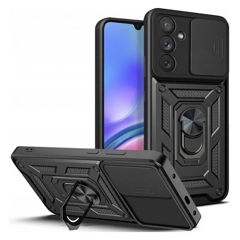 Tech-Protect Mobiili tagakaas Galaxy A05s CamShield Pro, must