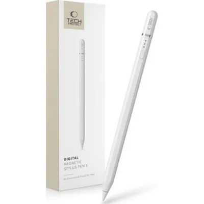 Tech-Protect Pen 3 Magnetischer Digitalstift für iPad Weiß