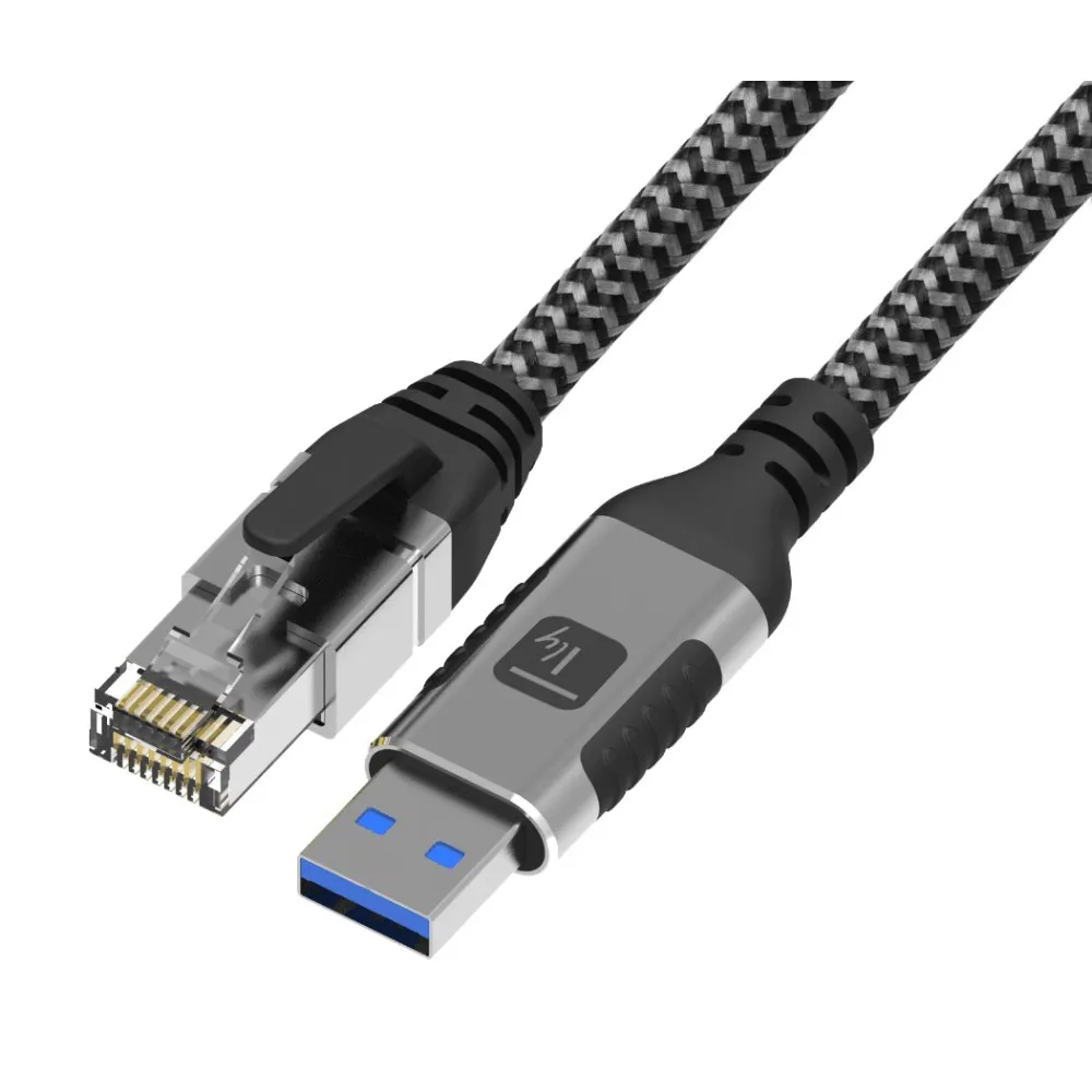 Netzwerkkabel Techly ICOC U3A-RJ45-050 5 m Cat6 USB-A nach RJ-45