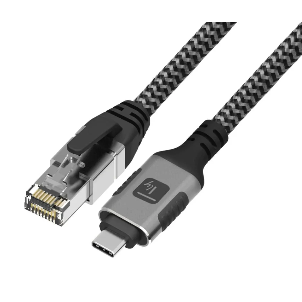 Netzwerkkabel Techly ICOC U3C-RJ45-050 5 m Cat6 USB-C nach RJ-45