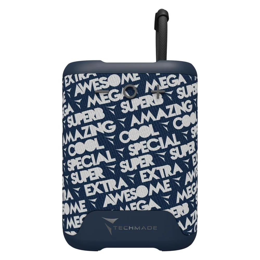 Techmade Speaker Bt Con Pattern Blu