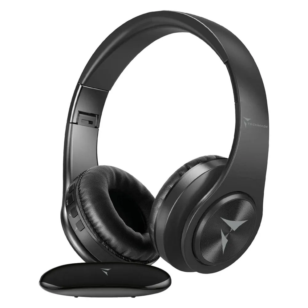 Techmade TM-YH690 Kopfhörer und Headset Kabellose A-Kopfhörer Musik/Tag Schwarz