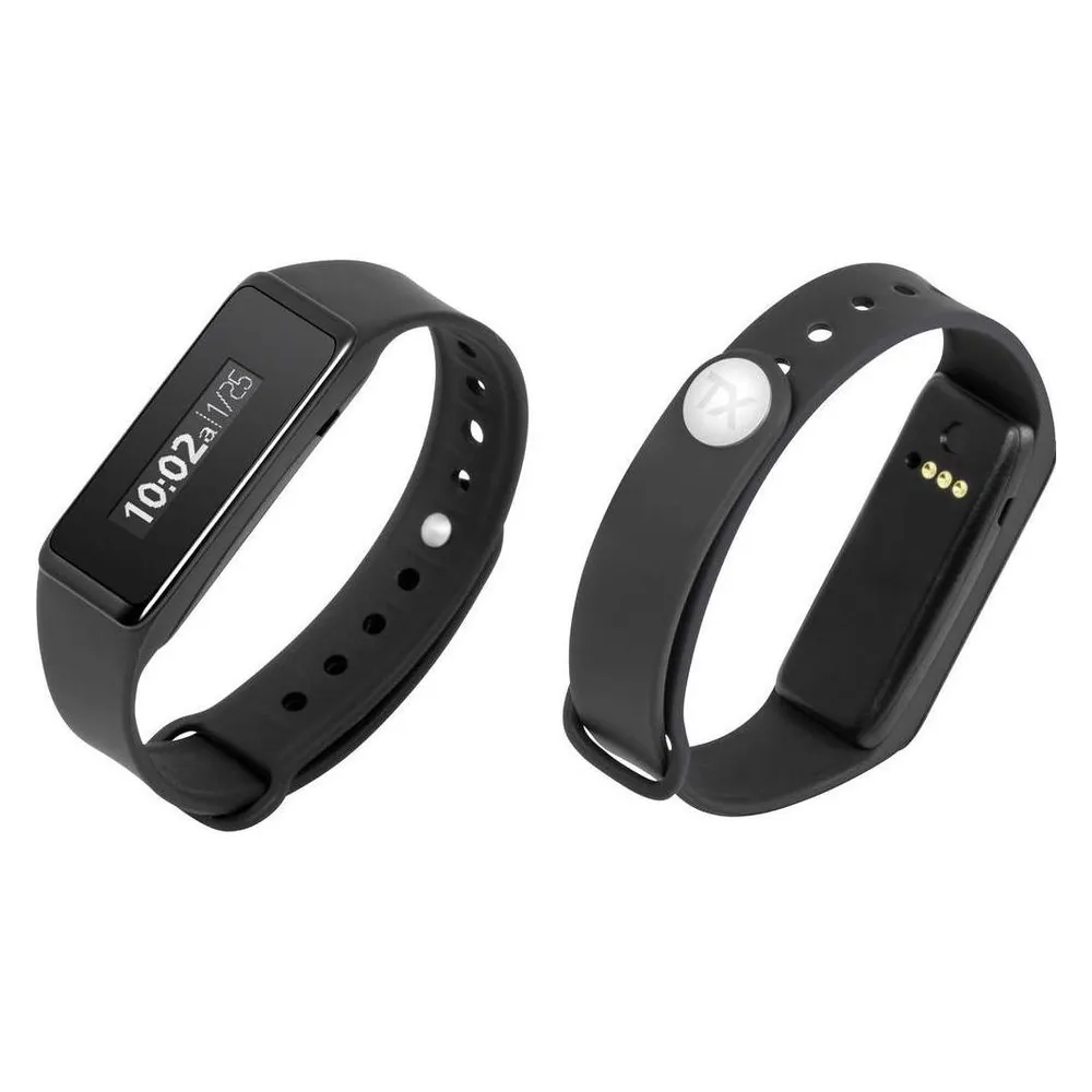 Aktivitätsarmband Technaxx TX-81 Bluetooth 4.0 TFT Schwarz 5 Tage Herzfrequenzmesser