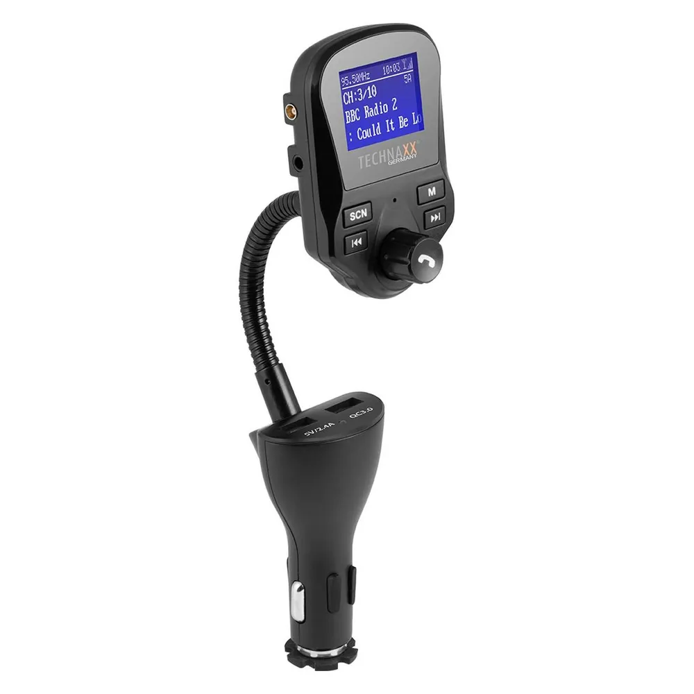 Drahtloser Audio-Transmitter Technaxx FMT1500BT Bluetooth USB