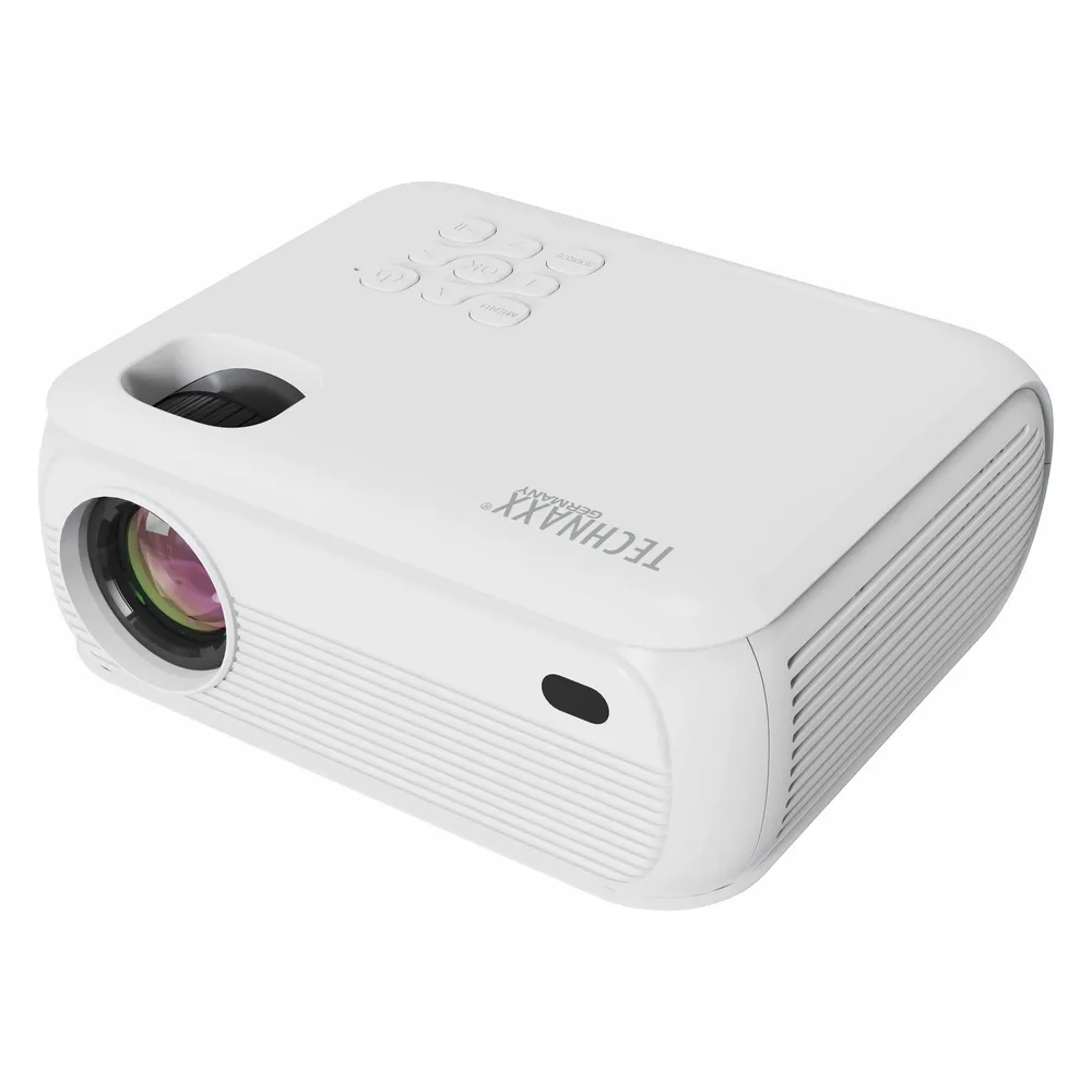 Casativo Full-HD Beamer 1080p Heimkino-Projektor mit Lautsprecher & Fernbedienung