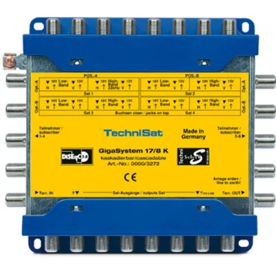 Videocommutator TechniSat GigaSystem 17/8 K Blau/Gelb