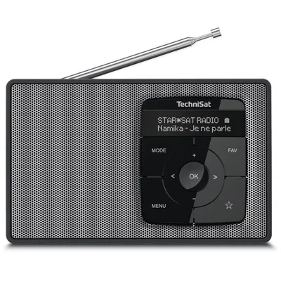 Radio TechniSat DigitRadio 2 Tragbar DAB+ Bluetooth OLED Schwarz Silber
