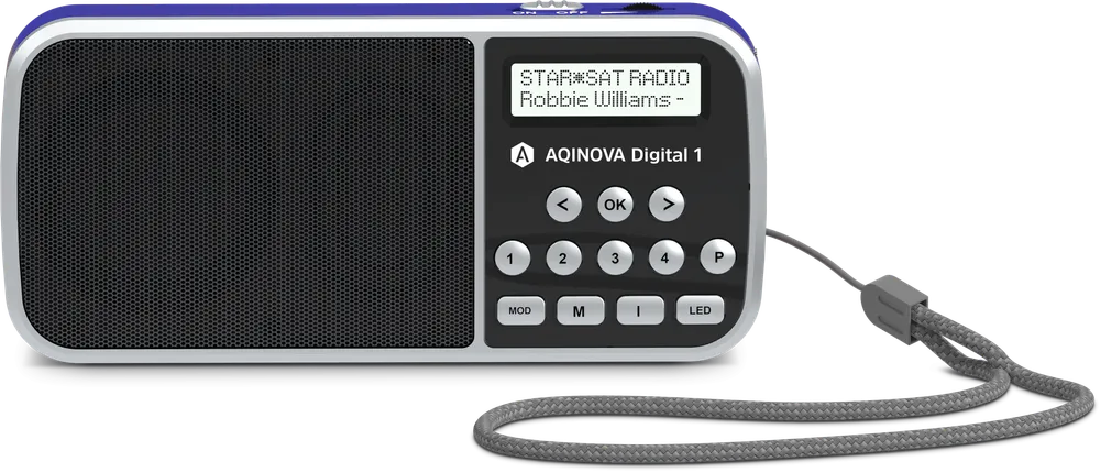 AQINOVA Digital 1 blau DAB+-Taschenradio
