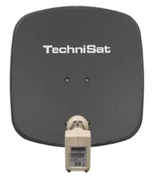 DigiDish 45 schiefergrau Satellitenschüssel 45 cm mit Twin LNB