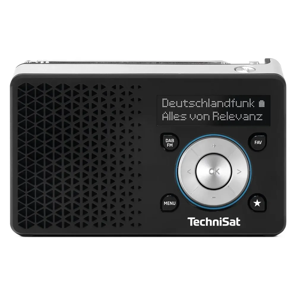 DIGITRADIO 1 A schwarz/silber DAB+ Radio