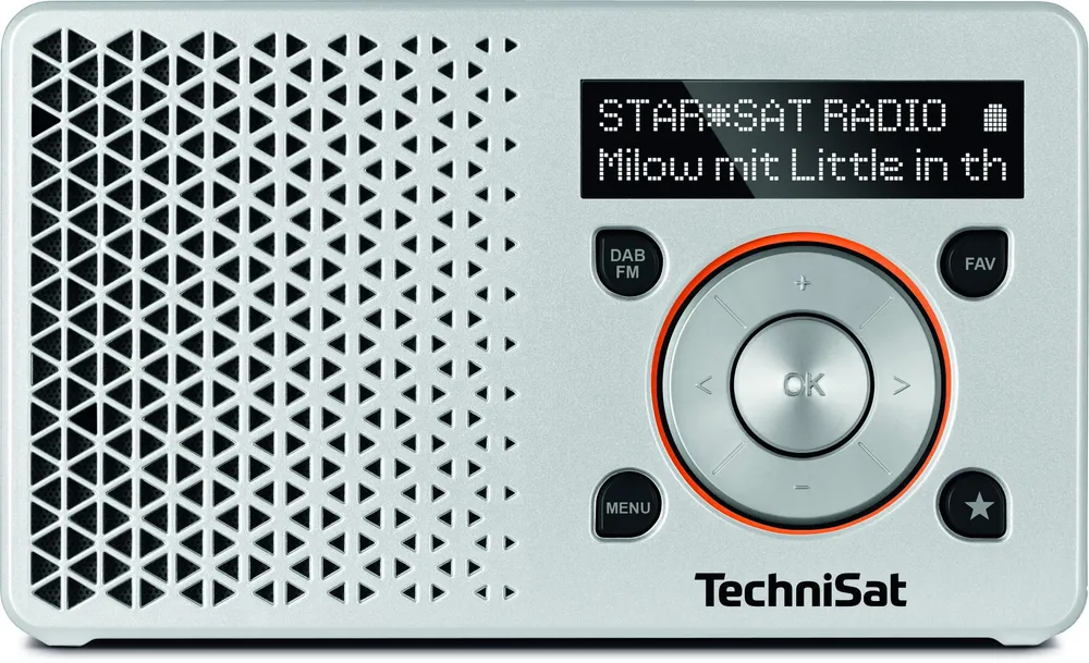 DIGITRADIO 1 silber/orange DAB Radio
