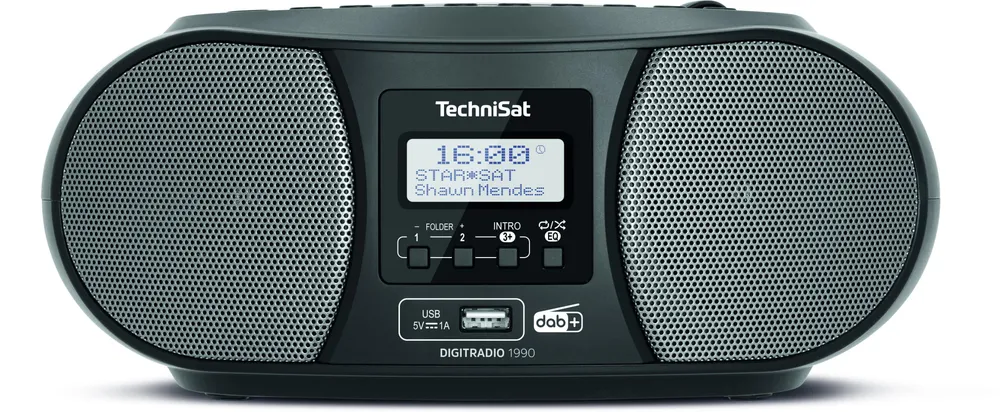 DIGITRADIO 1990 schwarz Radiorekorder mit CD-Spieler