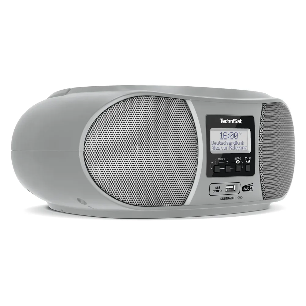DIGITRADIO 1990 silber Radiorekorder mit CD-Spieler