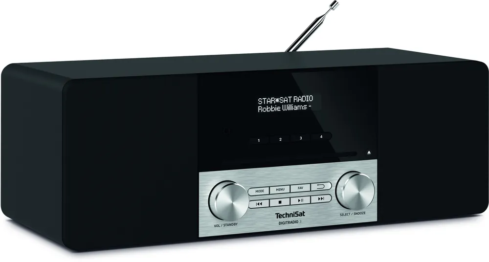DIGITRADIO 3 schwarz/silber DAB+ Radio mit CD Player
