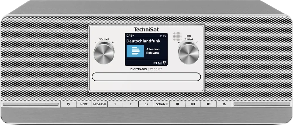 DIGITRADIO 372 CD BT, anthrazit/silber DAB+ Radio mit CD Player