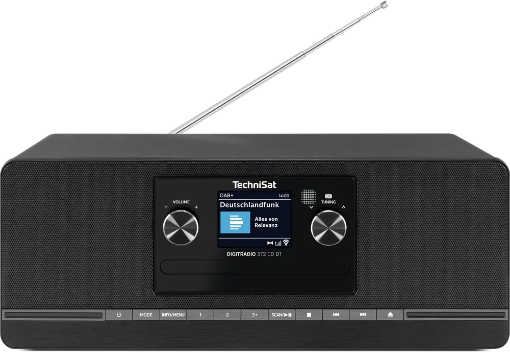 DIGITRADIO 372 CD BT schwarz DAB+ Radio mit CD Player