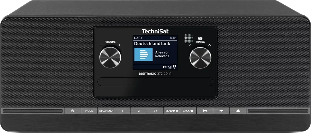DIGITRADIO 372 CD IR, schwarz DAB+ Internetradio mit CD-Player