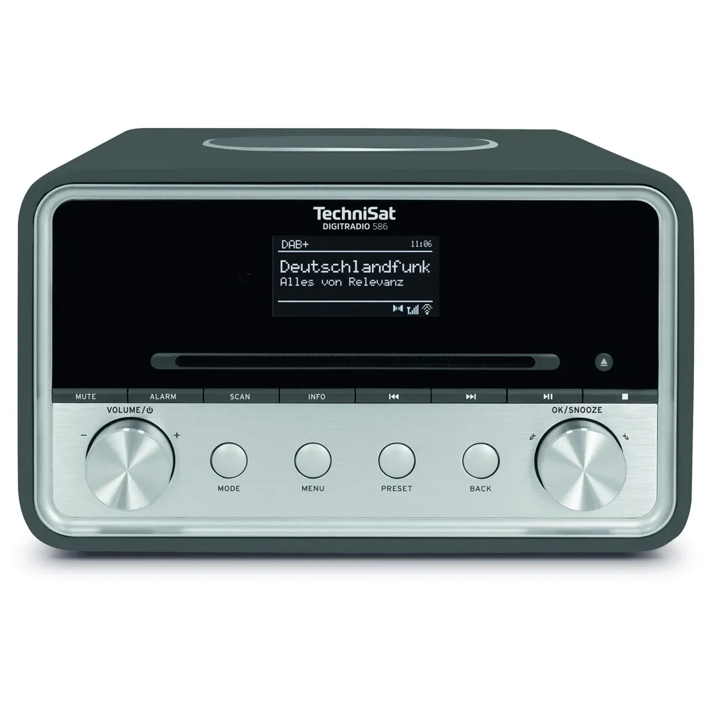 DIGITRADIO 586, Anthrazit/Silber DAB+ Internetradio mit CD-Player