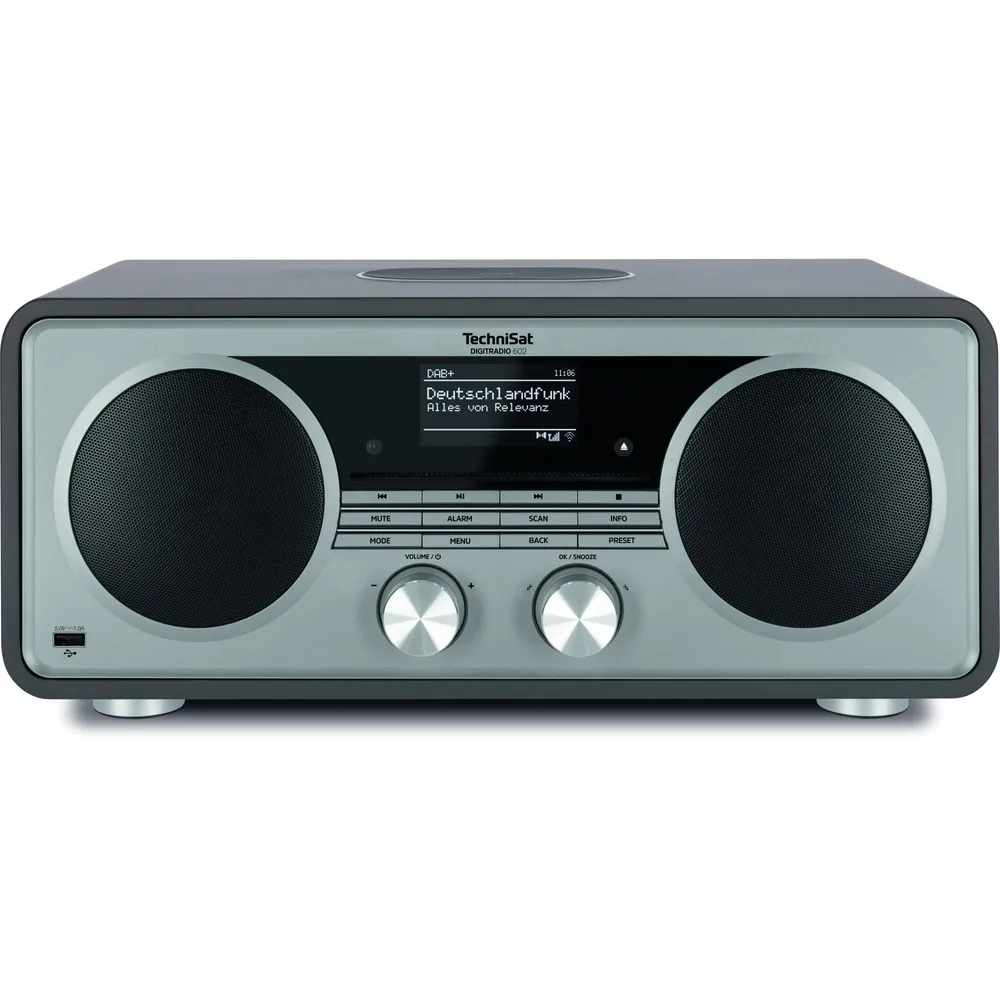 DIGITRADIO 602, Anthrazit/Silber DAB+ Internetradio mit CD-Player