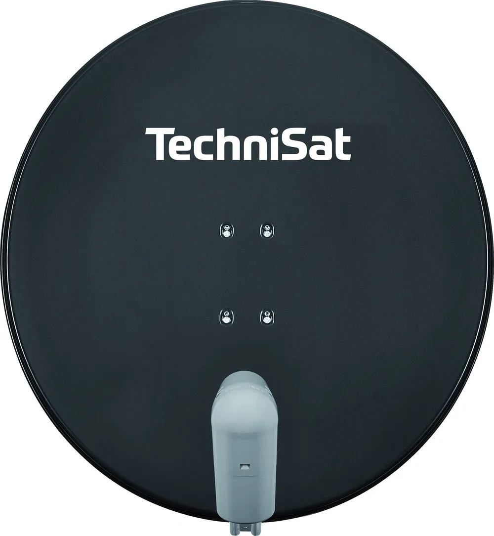 SATMAN 850 Plus schiefergrau Satellitenschüssel 85 cm mit Quattro LNB