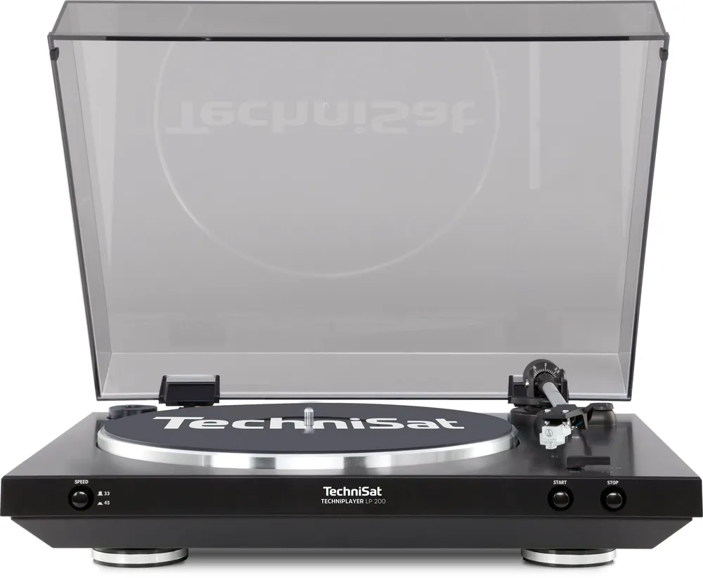 TechniPlayer LP 200 schwarz/silber Plattenspieler