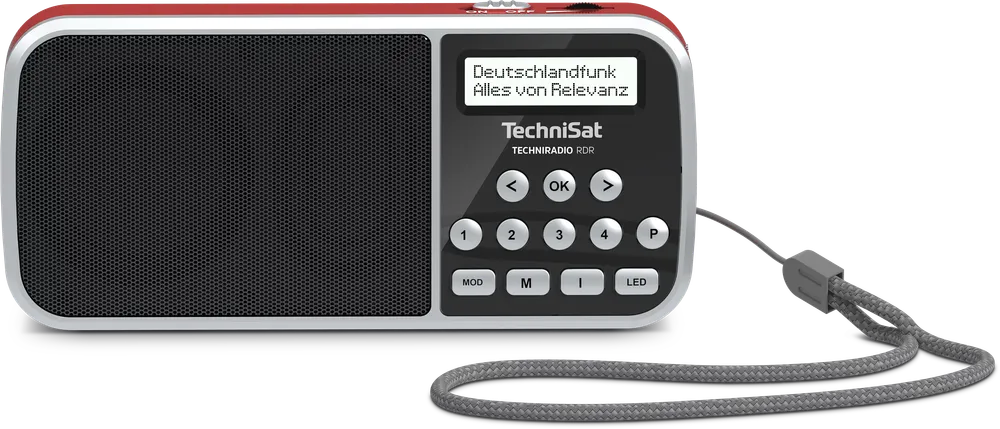 TECHNIRADIO RDR inkl. Netzteil, rot DAB+-Taschenradio