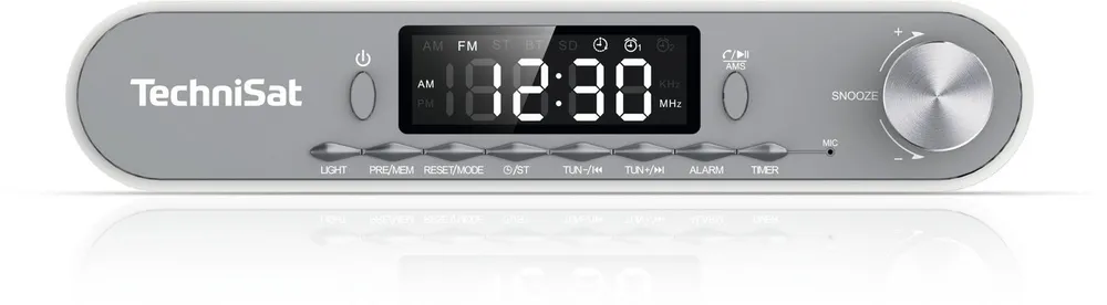 TechniSat KitchenRadio Küchen-Radio (FM-Tuner mit RDS, 5 W, Direktwahltaste, Weckfunktionen, Bluetooth, Freisprecheinrichtung)
