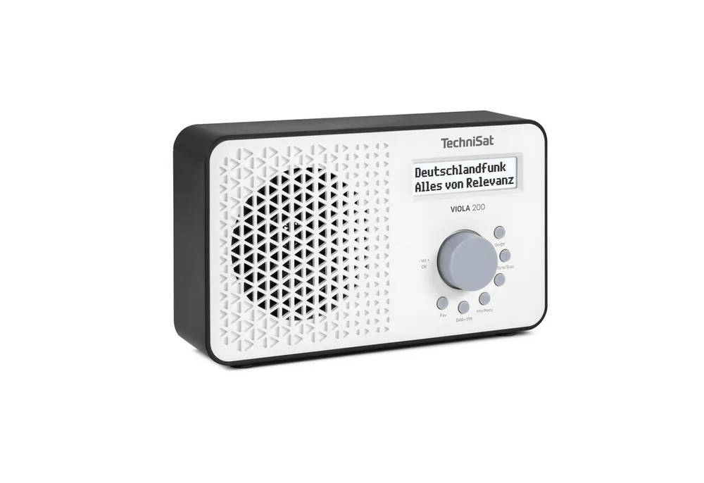 TechniSat VIOLA 200 Digitalradio (DAB) (Digitalradio (DAB), FM-Tuner mit RDS, 1 W, Favoritenspeicher, Netz- und Batteriebetrieb, Kopfhöreranschluss)