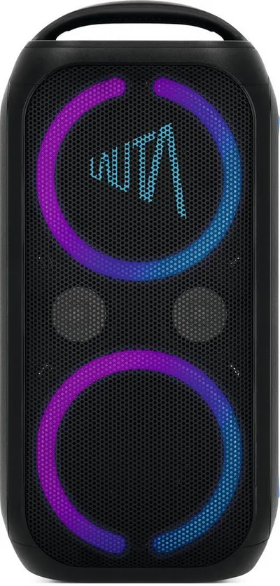 TechniSat WUMMSBOX Bluetooth-Lautsprecher 2.1 (A2DP Bluetooth, Bluetooth, AVRCP Bluetooth, 80 W, BassBoost, True Wireless Stereo, 12h Akkulaufzeit, IPX4 Schutz)