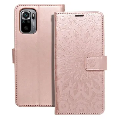Techonic Back panel cover OEM MEZZO Book case for XIAOMI Redmi Note 11 / 11S mandala rose gold
