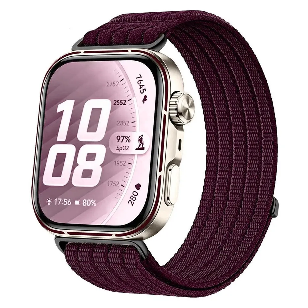 Techsuit - Watchband (W085) - Huawei Watch Fit 5 - Plum Color