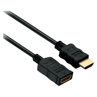Tecline HDMI Verlängerungskabel, High Speed mit Ethernet, vergoldet, HDMI St. A / Bu. A, 1,0 m Hochwertiges