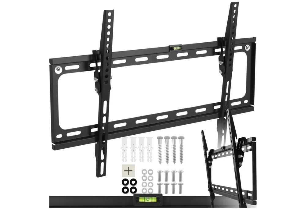 tectake TV-Wandhalterung TV Wandhalterung, (bis 100 Zoll, mit Montagematerial, für 32 - 100 Zoll (81 - 254 cm)