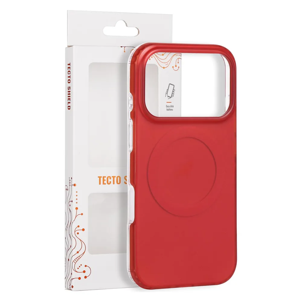 Tecto Shield Mistiq Mag Hülle für iPhone 17 Pro 6,3" / 18 Pro 6,3" rot