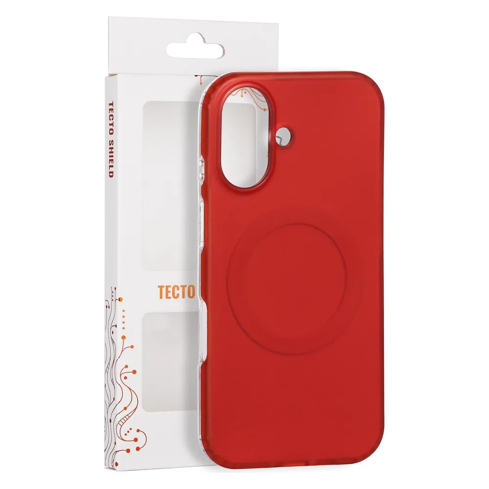 Tecto Shield Mistiq Mag Hülle für iPhone 16 6,1" rot