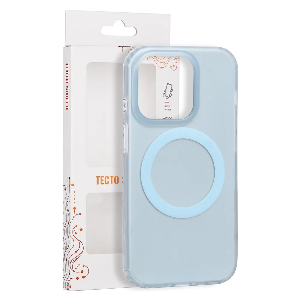 Tecto Shield Mistiq Mag Hülle für iPhone 14 Pro 6,1" blau