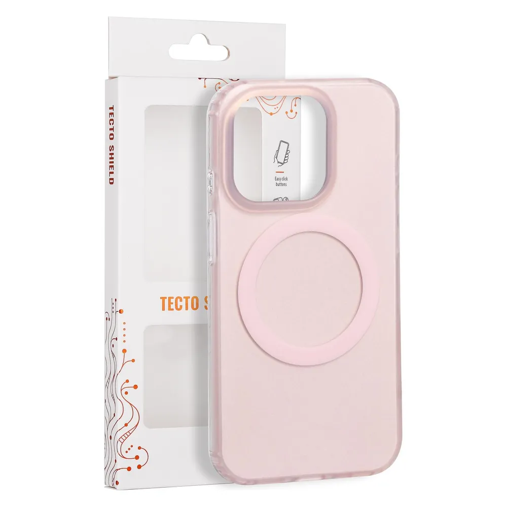 Tecto Shield Mistiq Mag Hülle für das iPhone 15 Pro 6,1" in Rosa