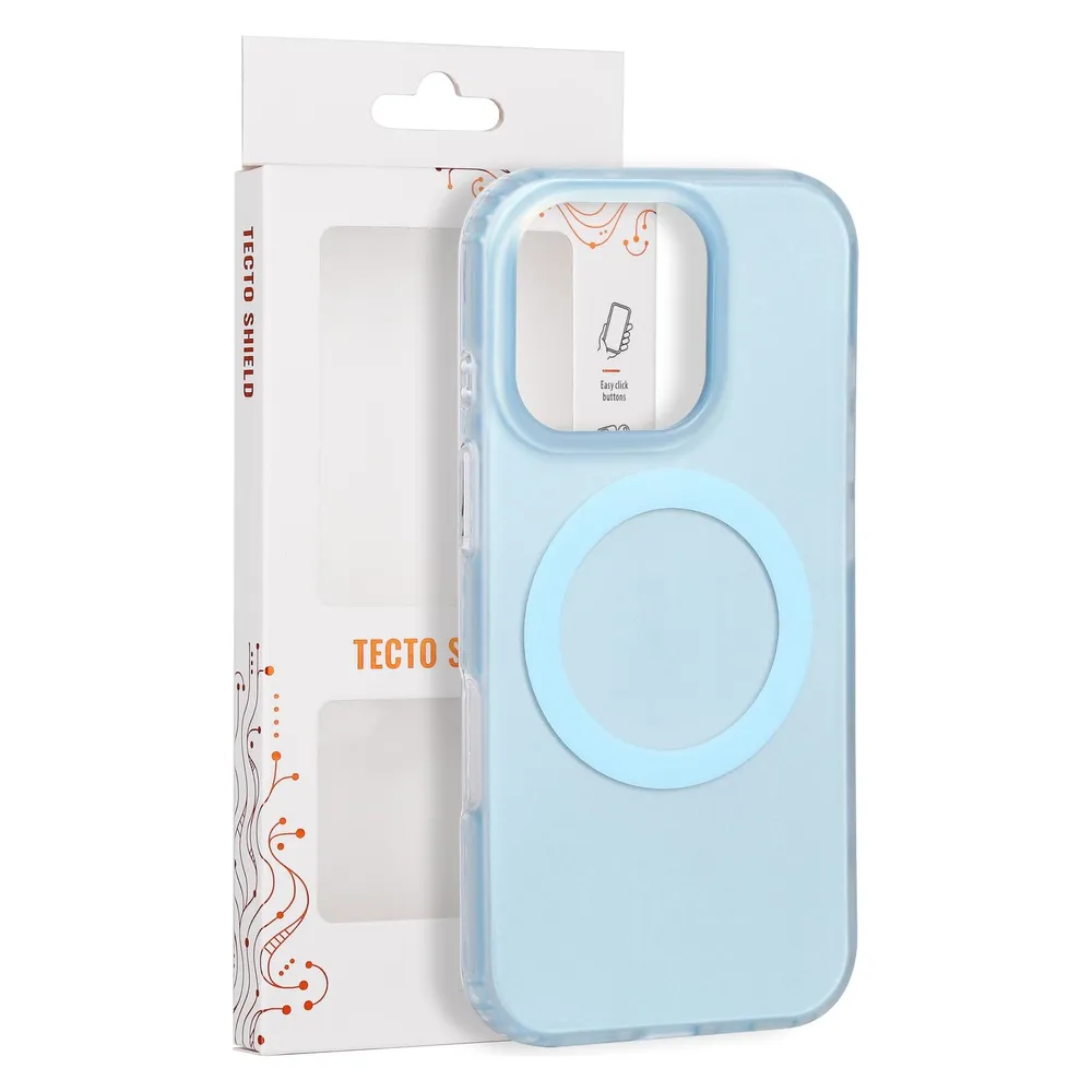 Tecto Shield Mistiq Mag Hülle für iPhone 16 Pro 6,3" blau