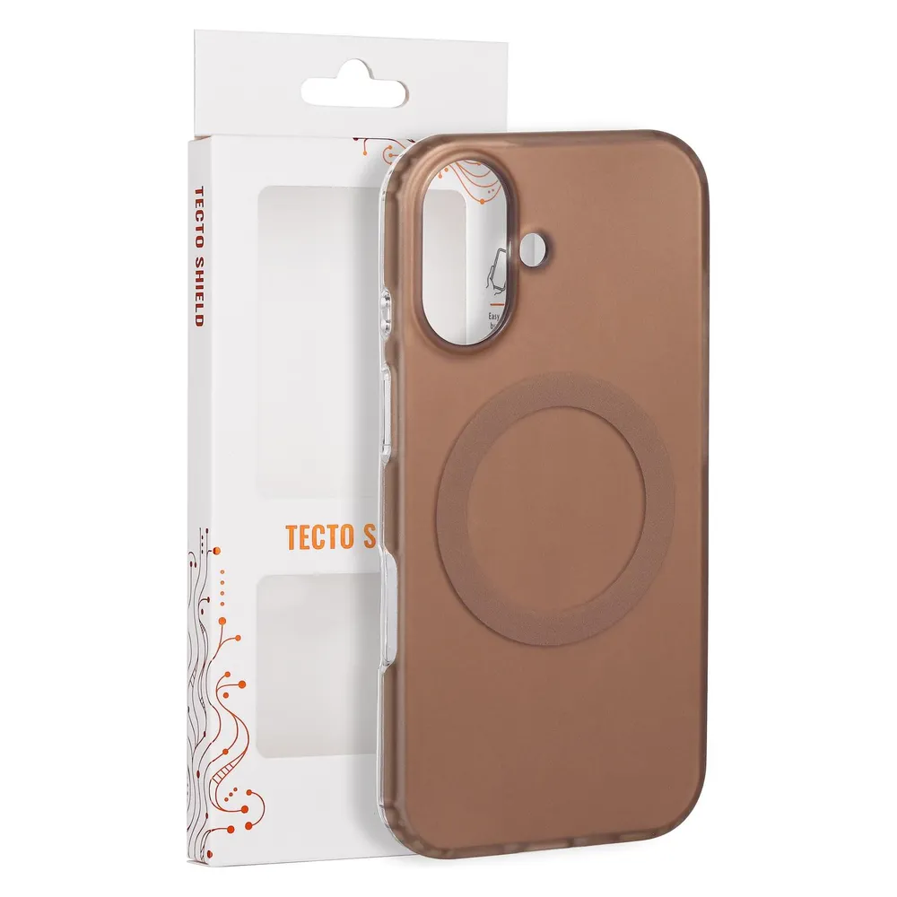 Tecto Shield Mistiq Mag Hülle für iPhone 16 6,1" braun