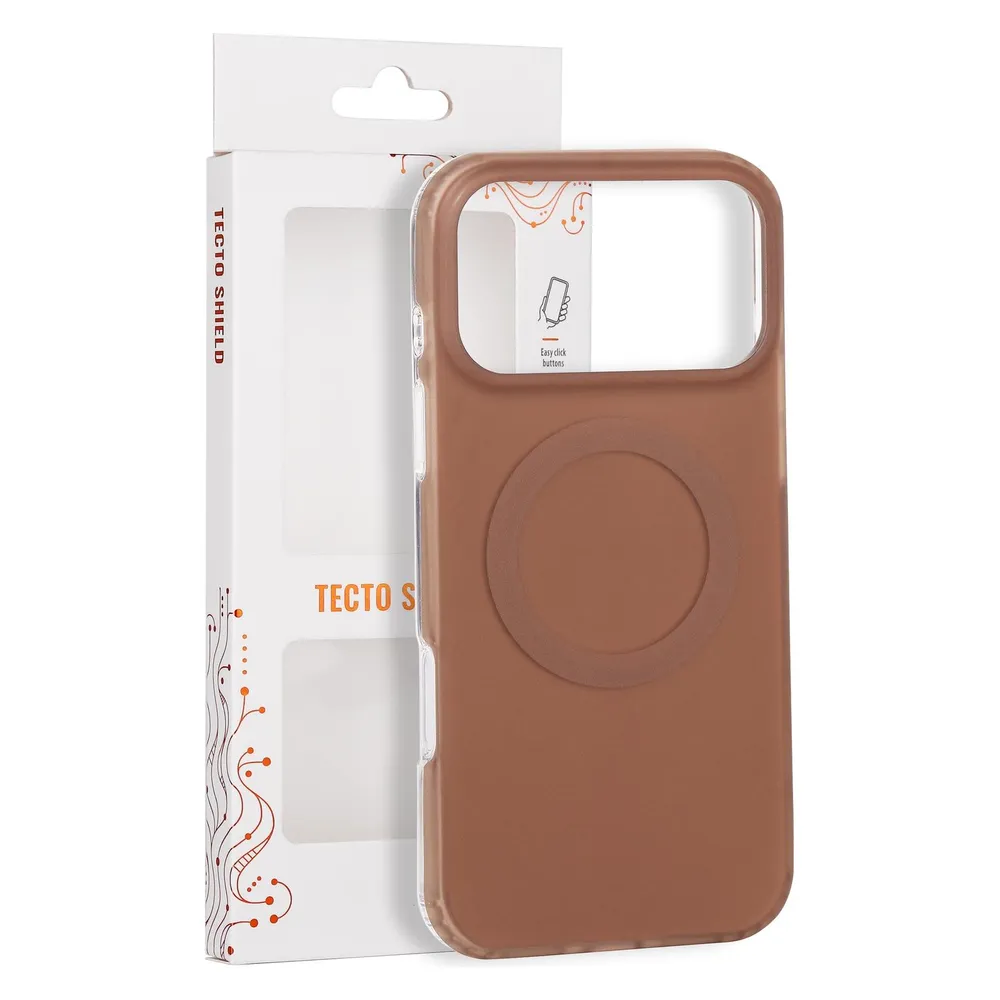 Tecto Shield Mistiq Mag Hülle für iPhone 17 Pro Max 6,9" / 18 Pro Max 6,9" in Braun