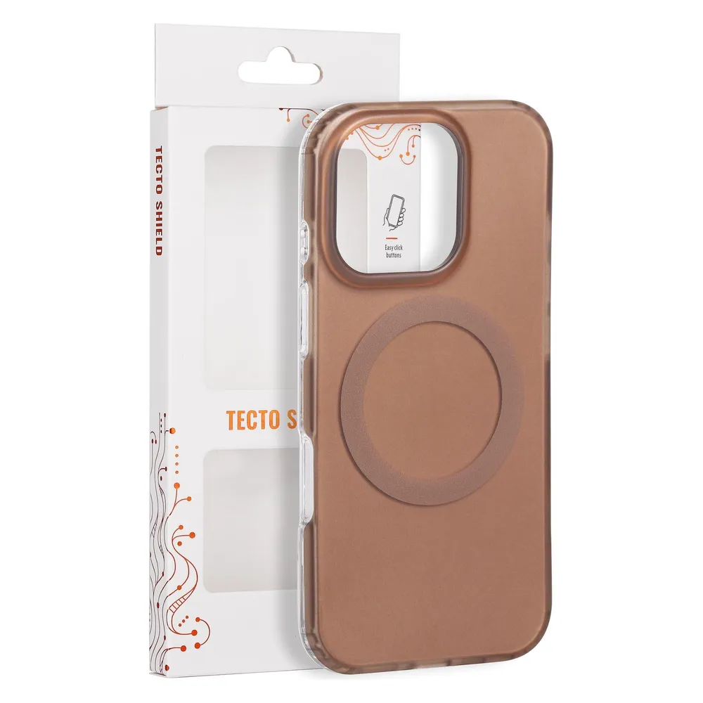 Tecto Shield Mistiq Mag Hülle für das iPhone 16 Pro 6,3" in Braun
