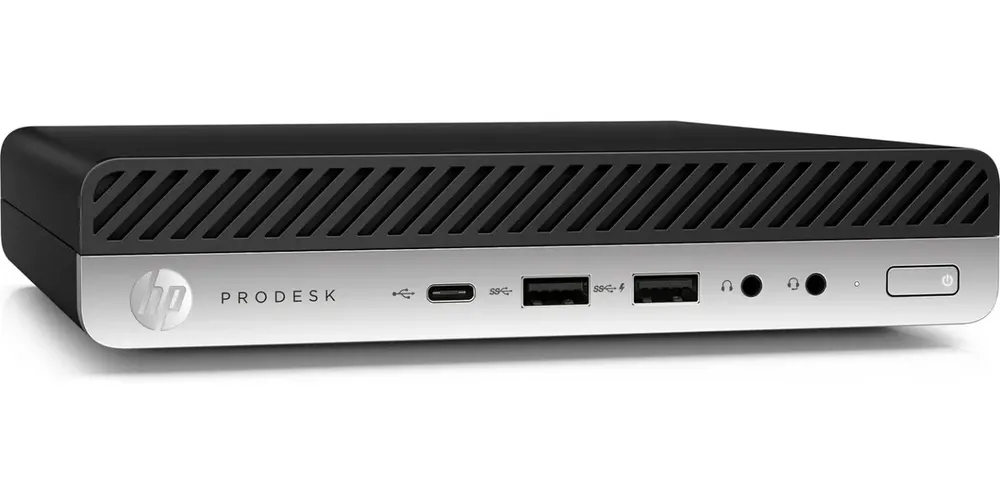 Refurbished HP ProDesk 600 G4 MP, Schwarz, Intel Core i5-8500T, 8 GB, 256 GB SSD, Intel UHD 630