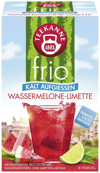 TEEKANNE Wasserbar TEEKANNE 7772 frio® - Wassermelone-Limette - 18 Beutel