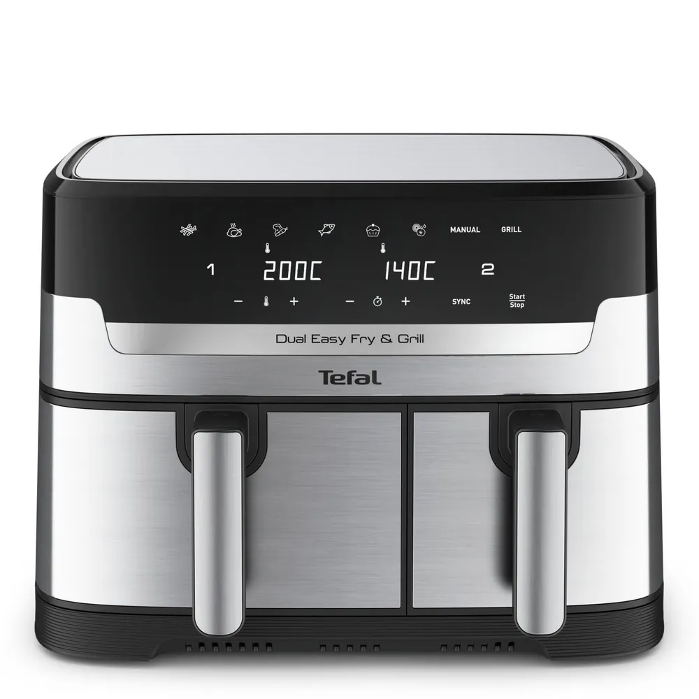 EY905D Easy Fry&Grill Doppel-Heißluftfritteuse