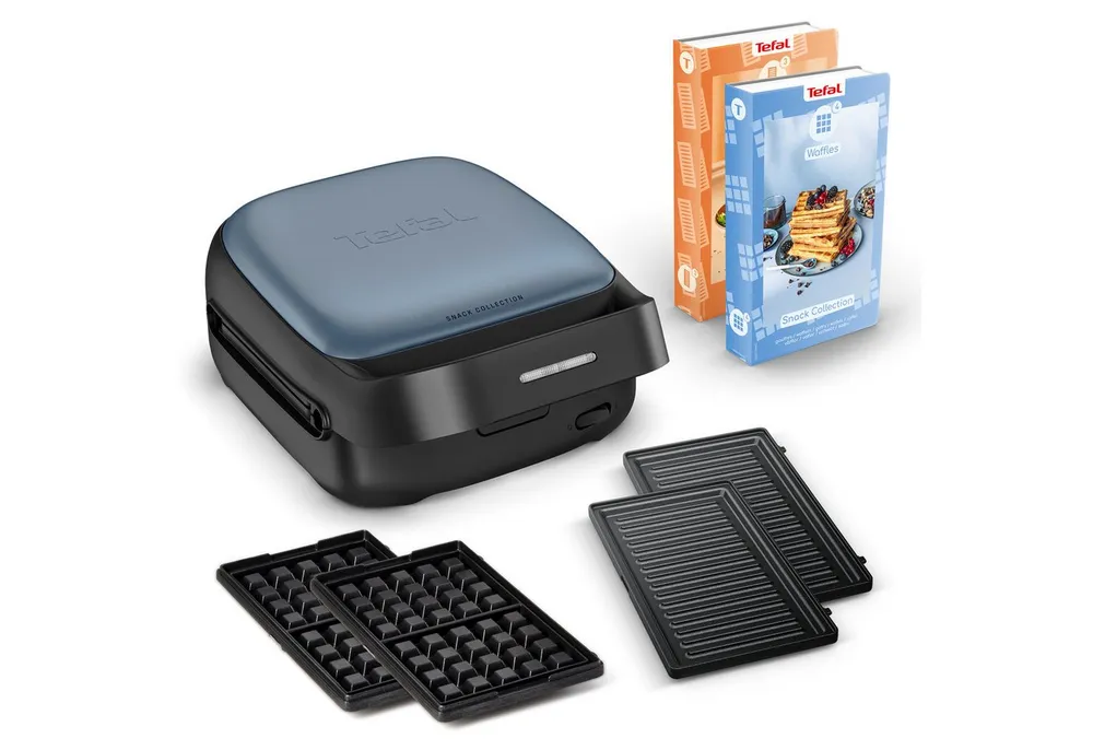 Tefal 2-in-1-Sandwichmaker SW8674 Snack Collection, 700 W, Antihaftbeschichtung, austauschbare Plattensets, inkl. Rezeptbuch