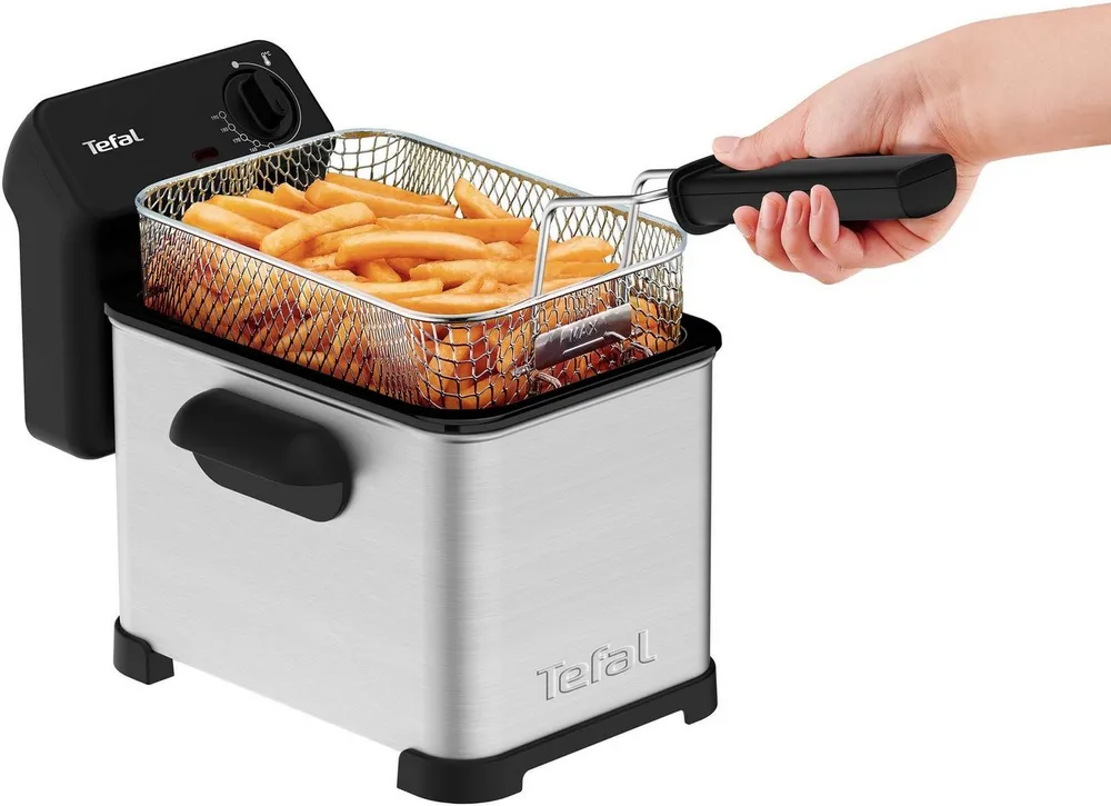 Tefal Fritteuse Family Pro Access, XL Kapazität mit einem Fassungsvermögen von 4l, 3000 W, zum Frittieren von bis zu 1 kg Pommes, leichte Reinigung, FR5030