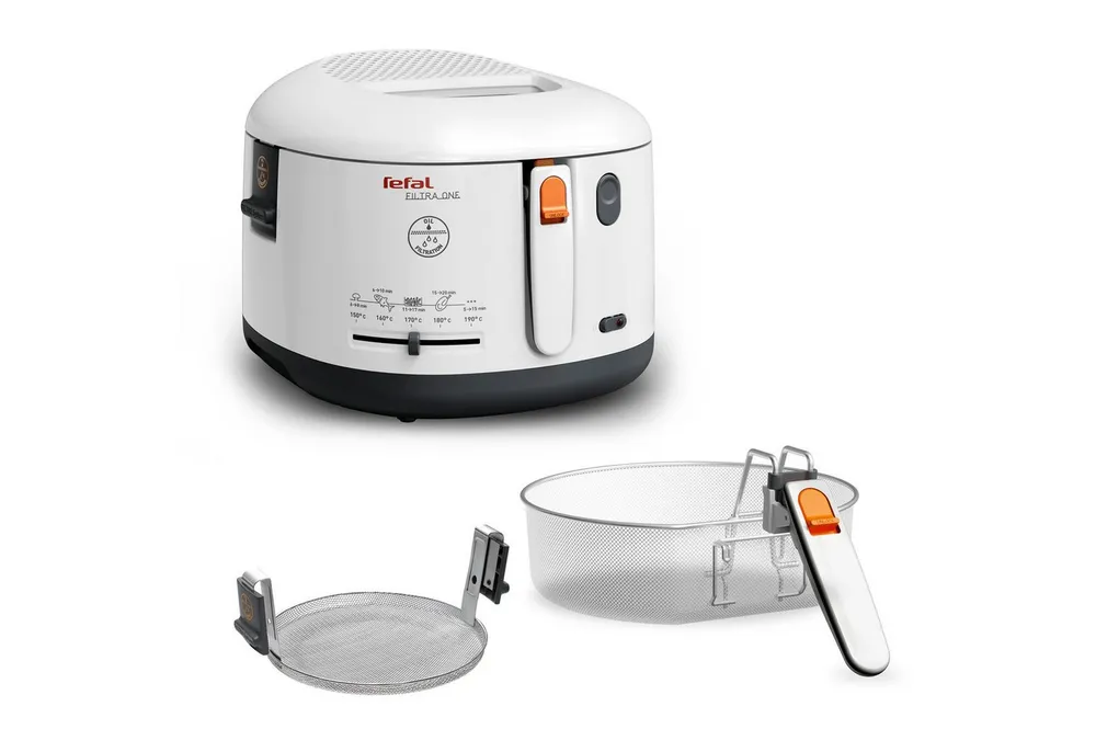 Tefal Fritteuse FF1631 One Filtra, 1900 W, 1,2 Kg, Auffangsieb für Frittierreste, spülmaschinenfest, FF1631