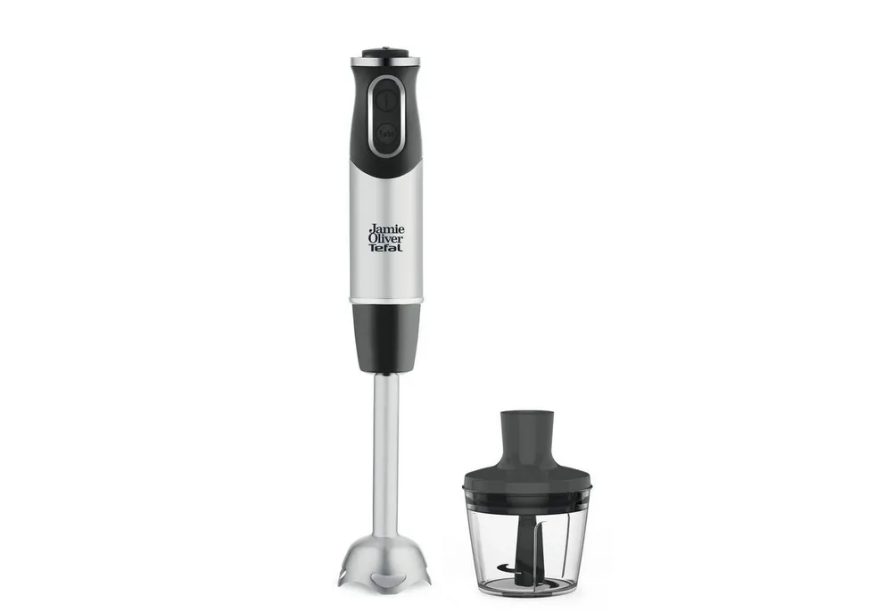 Tefal Stabmixer HB65JD, Edelstahl Pürierstab und Zerkleinerer im Set