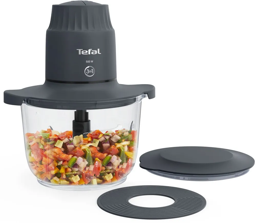 Tefal Zerkleinerer MB6031 Choppeor, 500 W, 2 Geschwindigkeiten, 4 Edelstahlklingen